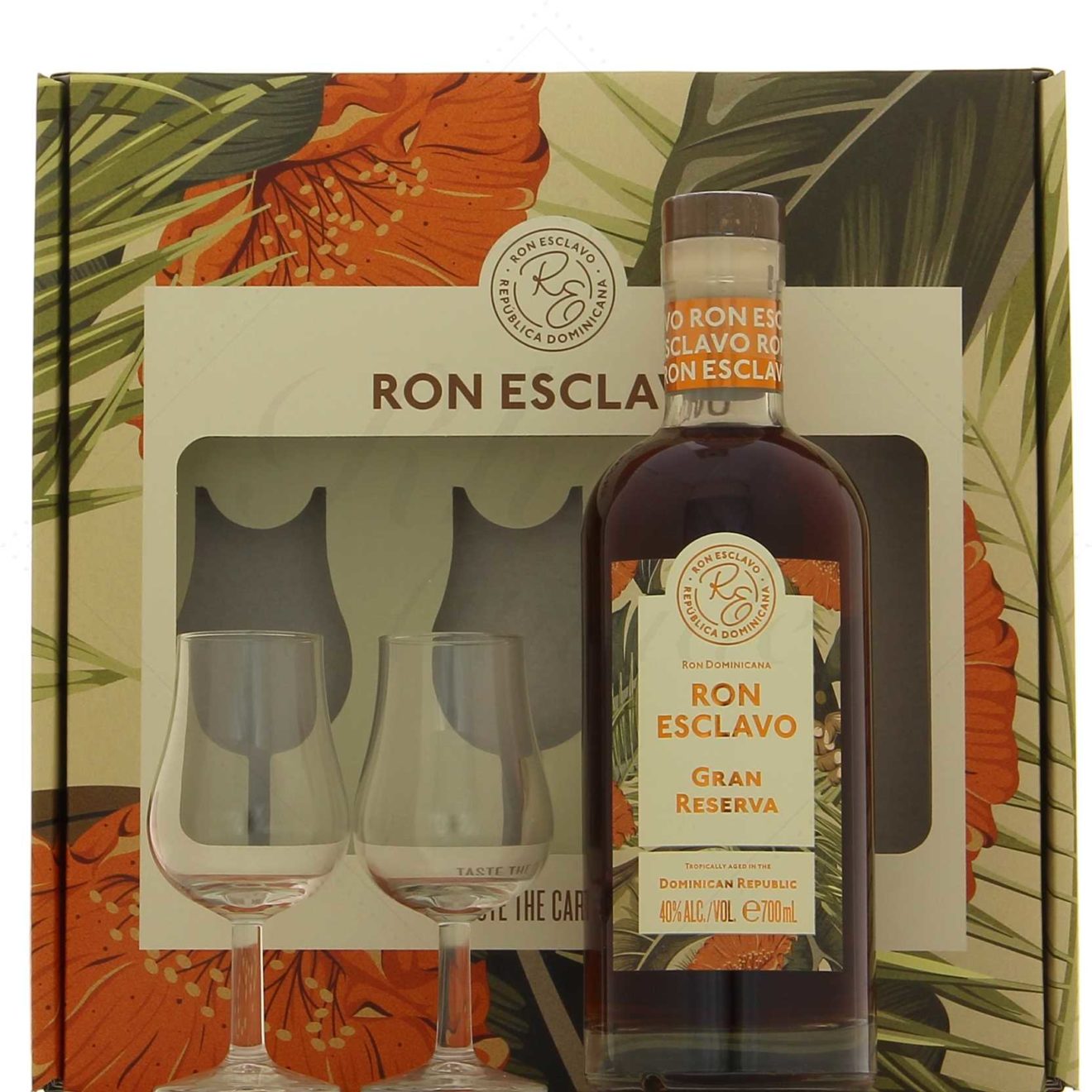 Ron Esclavo Gran Reserva En Coffret 2 Verres 40 Rhum Attitude