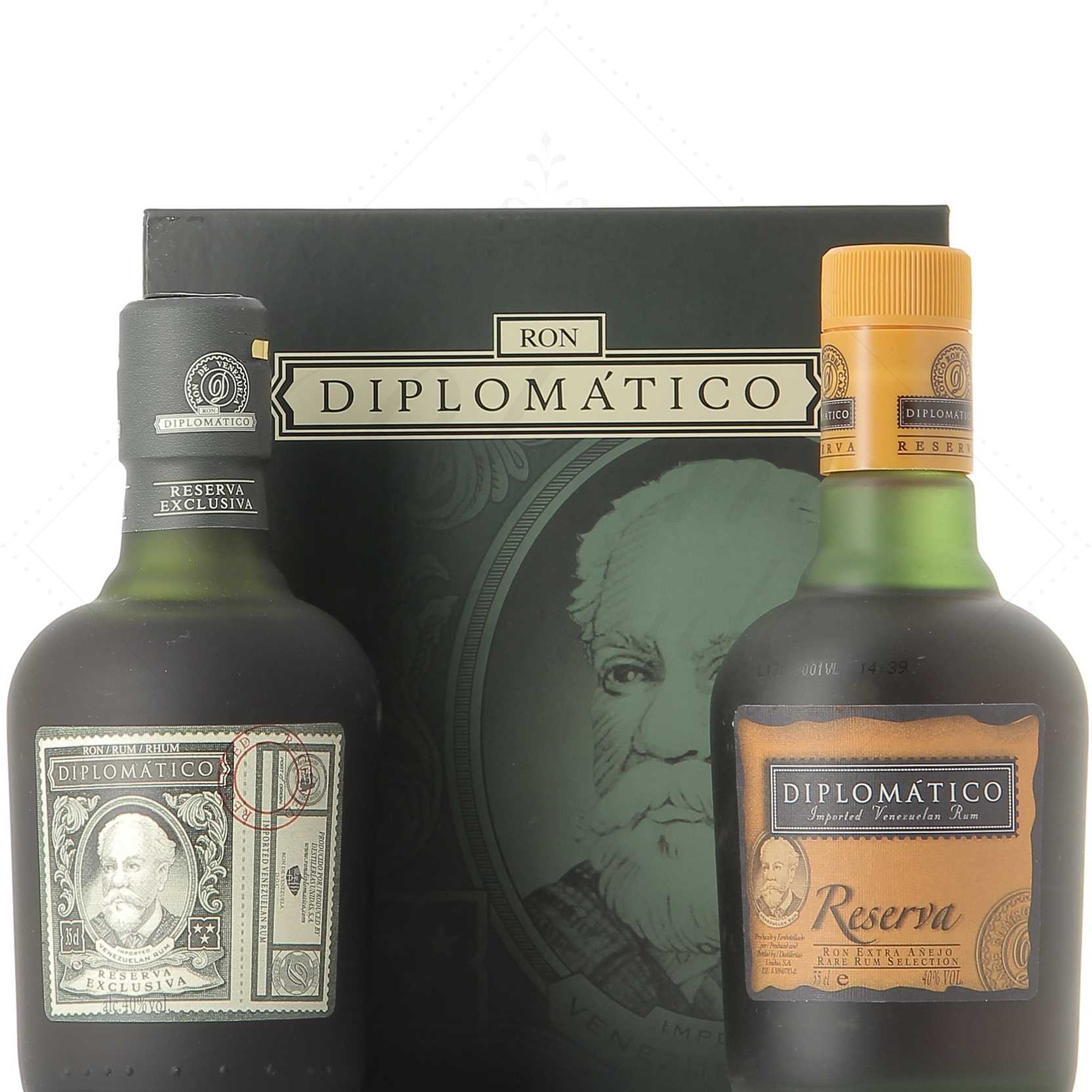 Diplomatico - Boxed set of 2 bottles 35 cl 40° glass