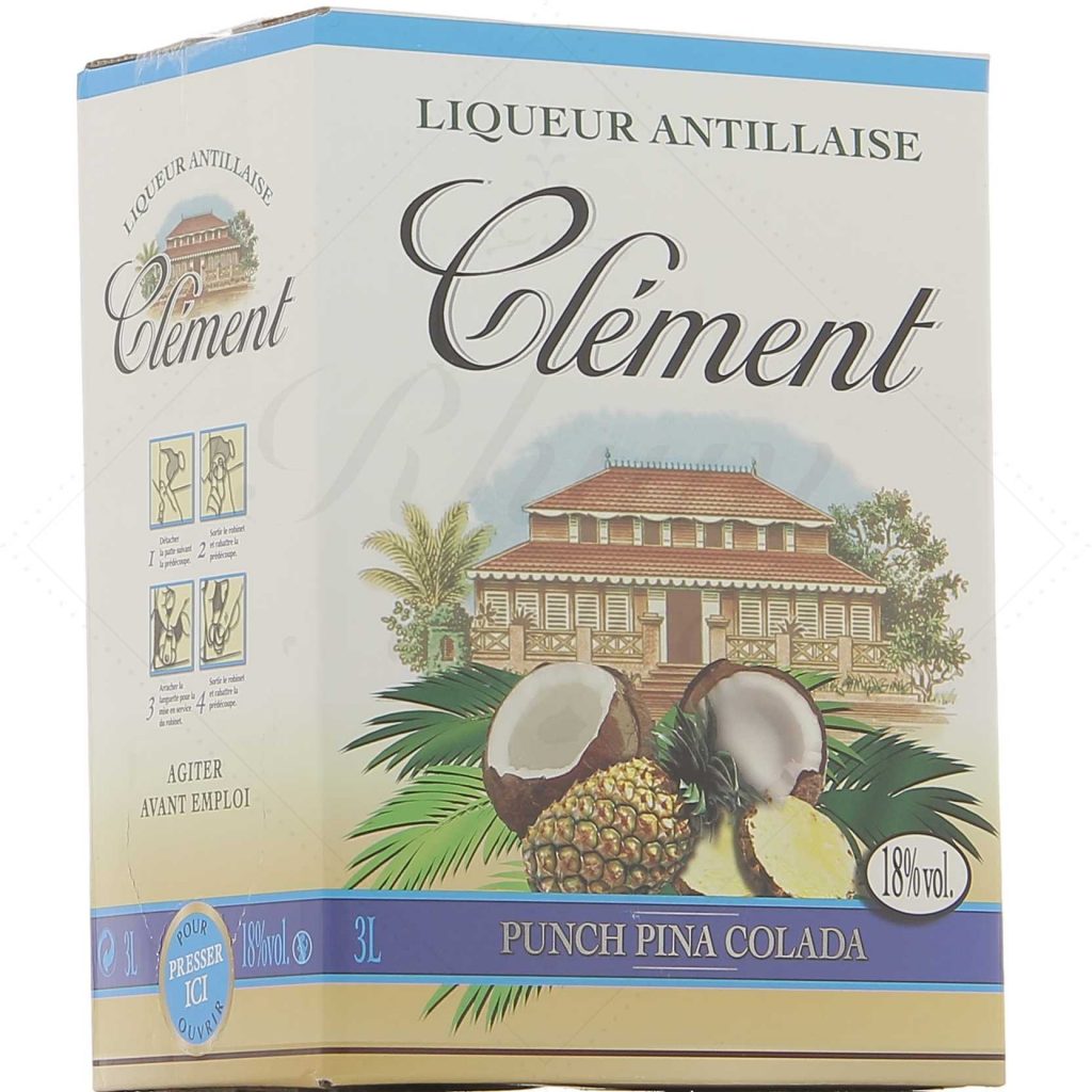 Clément Piña Colada 18° BaginBox 3 litres ! Rhum Attitude
