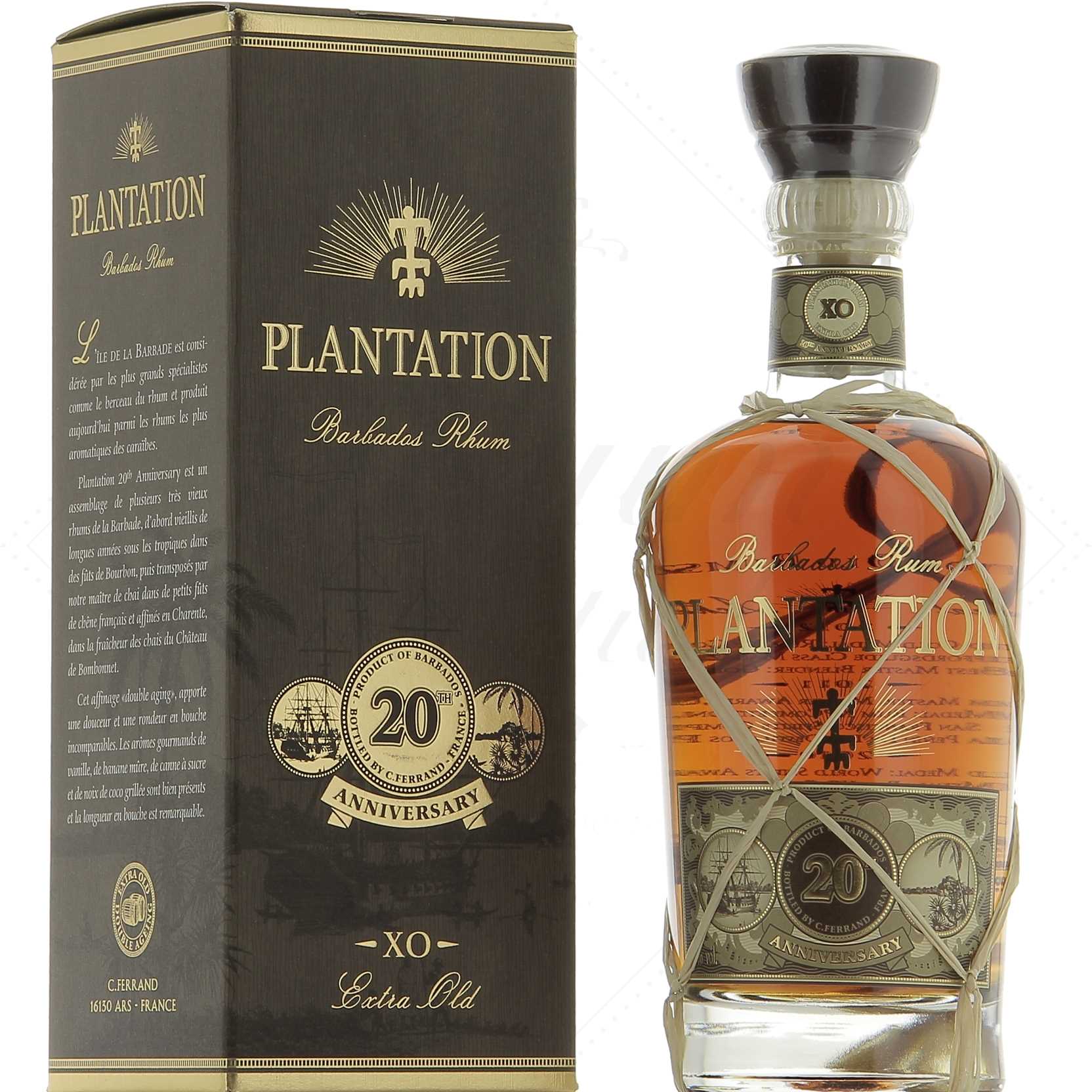 Plantation Rum Barbados XO 20th Anniversary 40° - old bottle