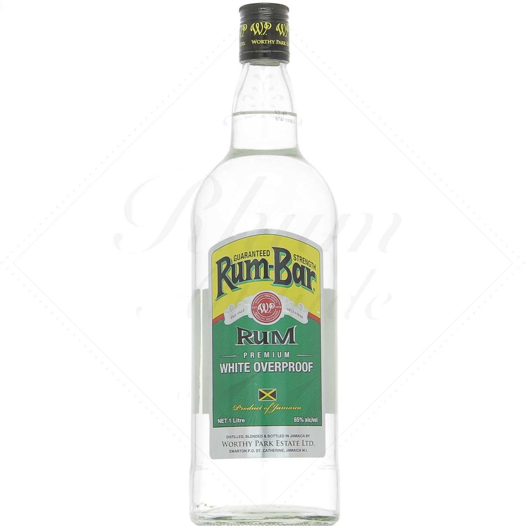 Worthy Park Rum Bar White Overproof 65° 1 litre ! Rhum Attitude