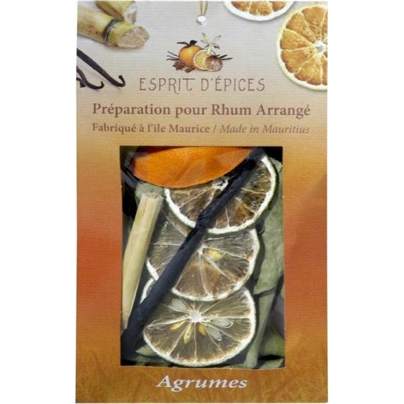 Esprit d'épices – préparation pour rhum arrangé – Agrumes - Rhum Attitude