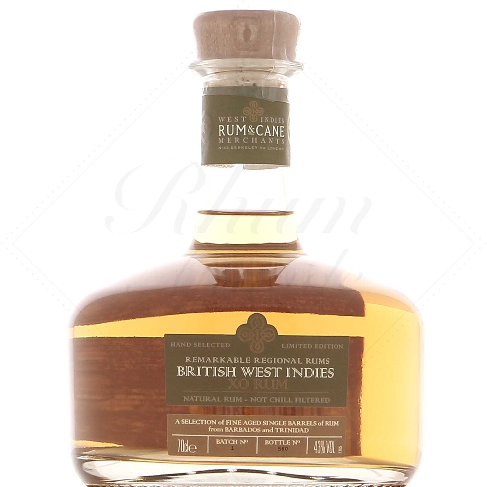 Rum & Cane British West Indies XO 43° - Rhum Attitude
