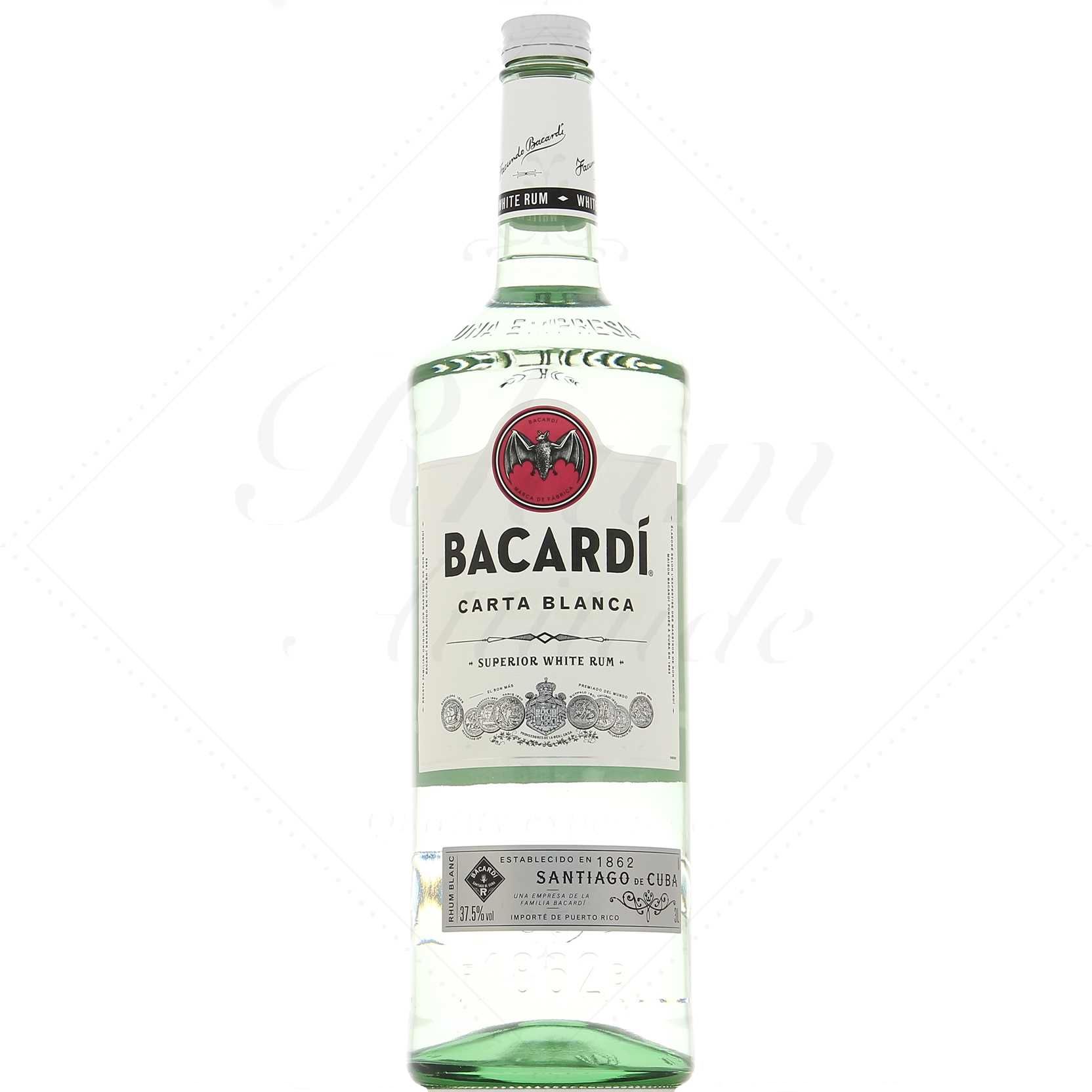 3 Rum Bacardi ! - Attitude Carta litres 37,5° Blanca -