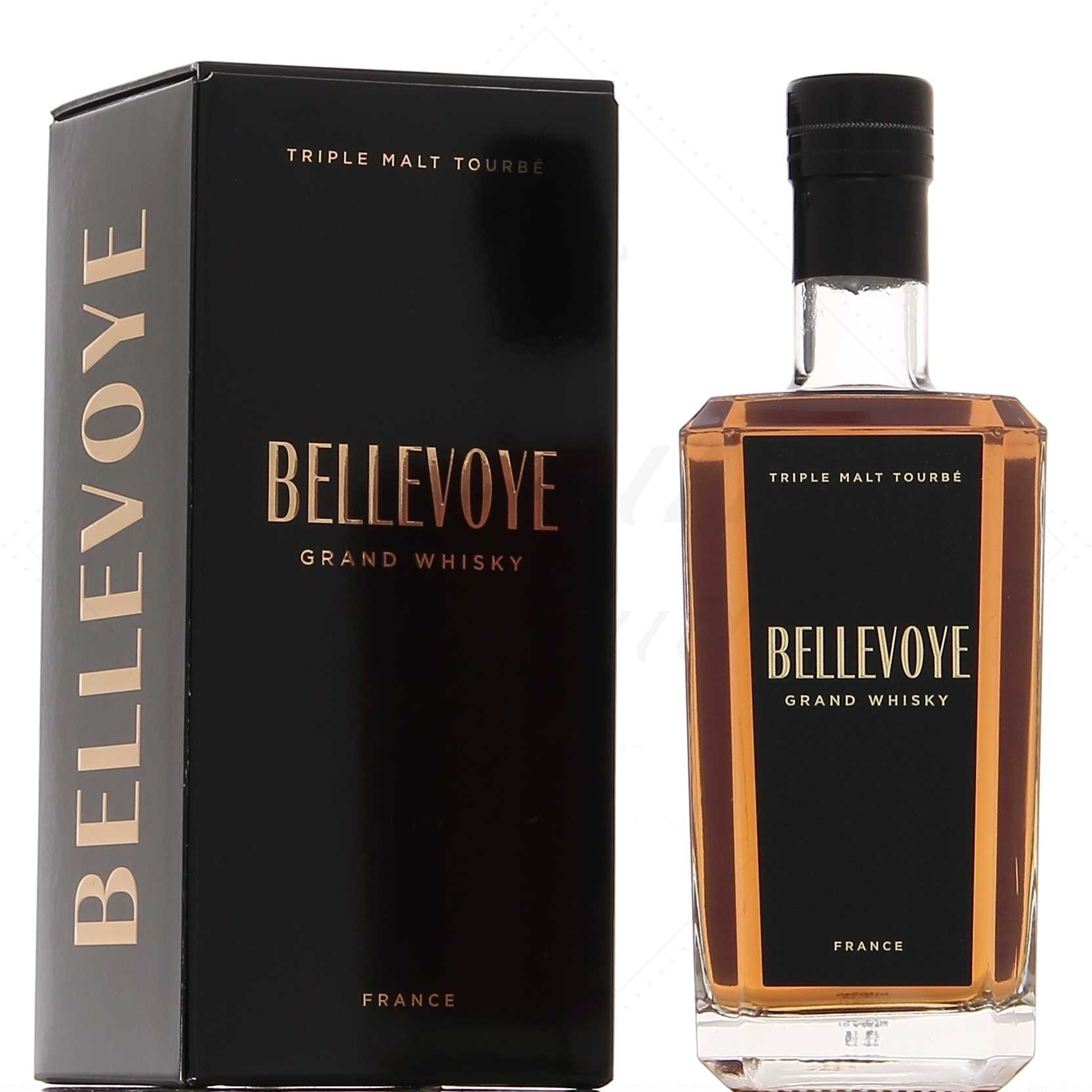 Bellevoye - Whisky - Coffret noir Prestige 3 x 20cl - 60cl - 43°