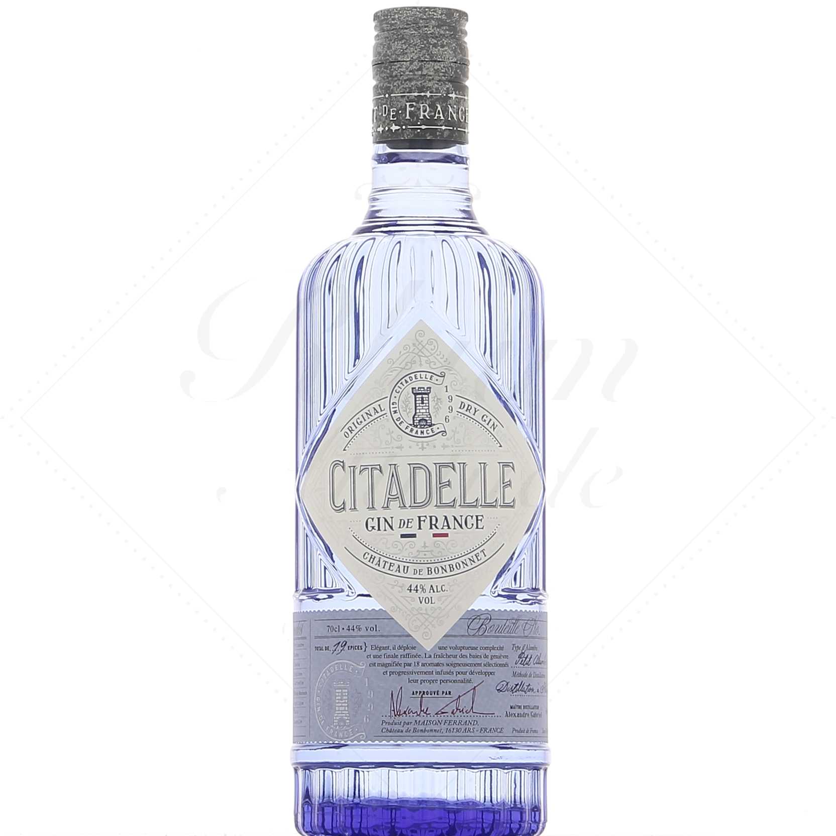 CITADELLE - Gin - 44 % Alcool - Origine : France/Poitou-Charentes
