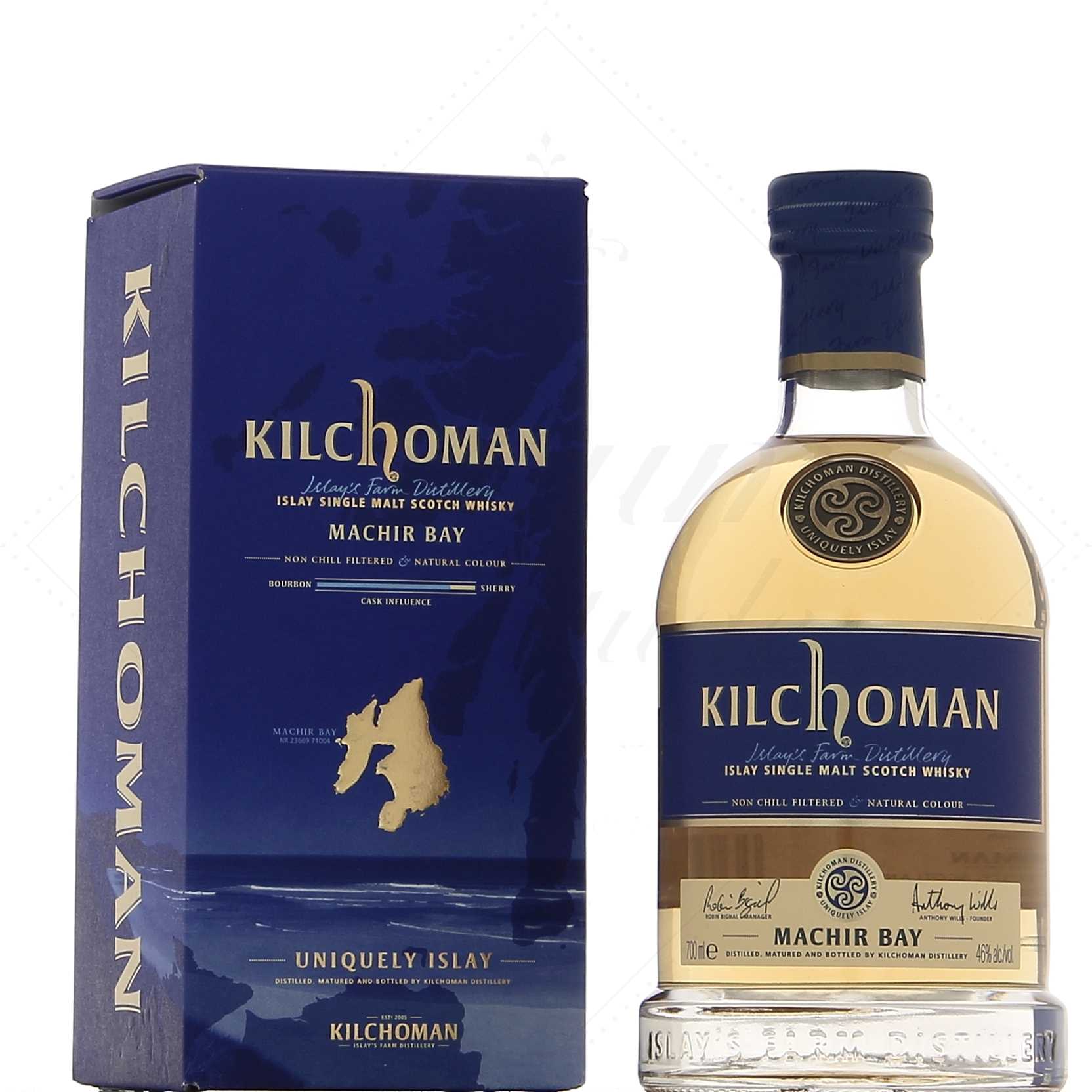 Coffret Whisky KILCHOMAN Machir Bay 46%