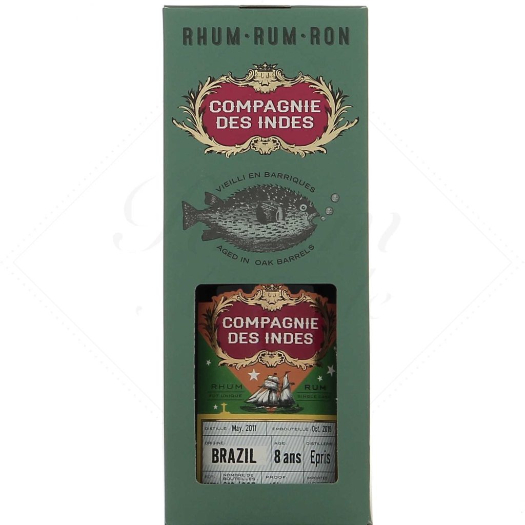 Compagnie des Indes Brazil Epris 8 ans 2011 45° - Rhum Attitude