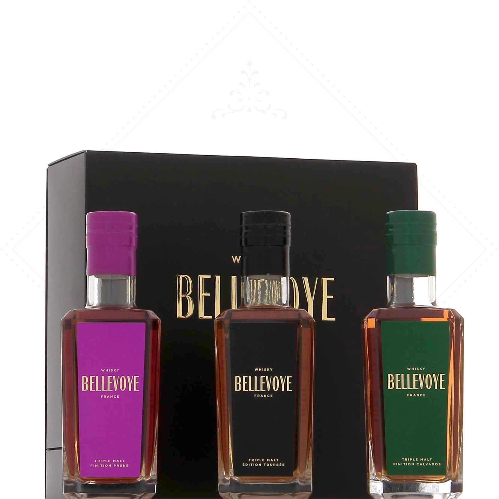 Whisky Bellevoye Noir 43° Triple Malt Tourbé 70cl France