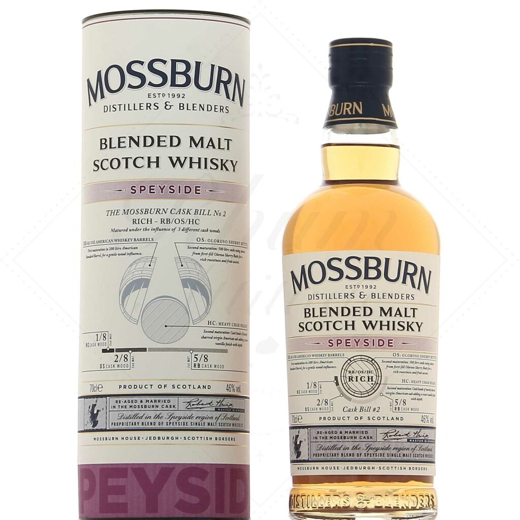 Mossburn Whisky Speyside Blended Malt 46° Rhum Attitude