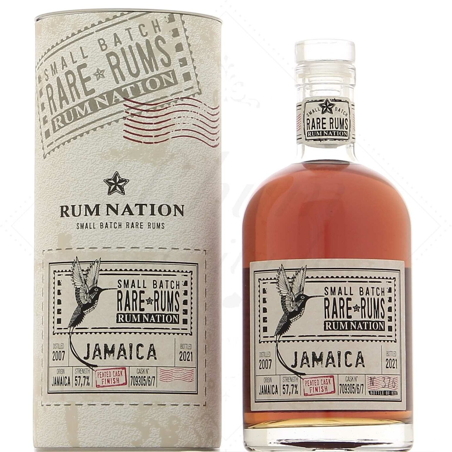 Rum Nation 2007 Jamaica Peated Cask Finish 57,7° Rhum Attitude