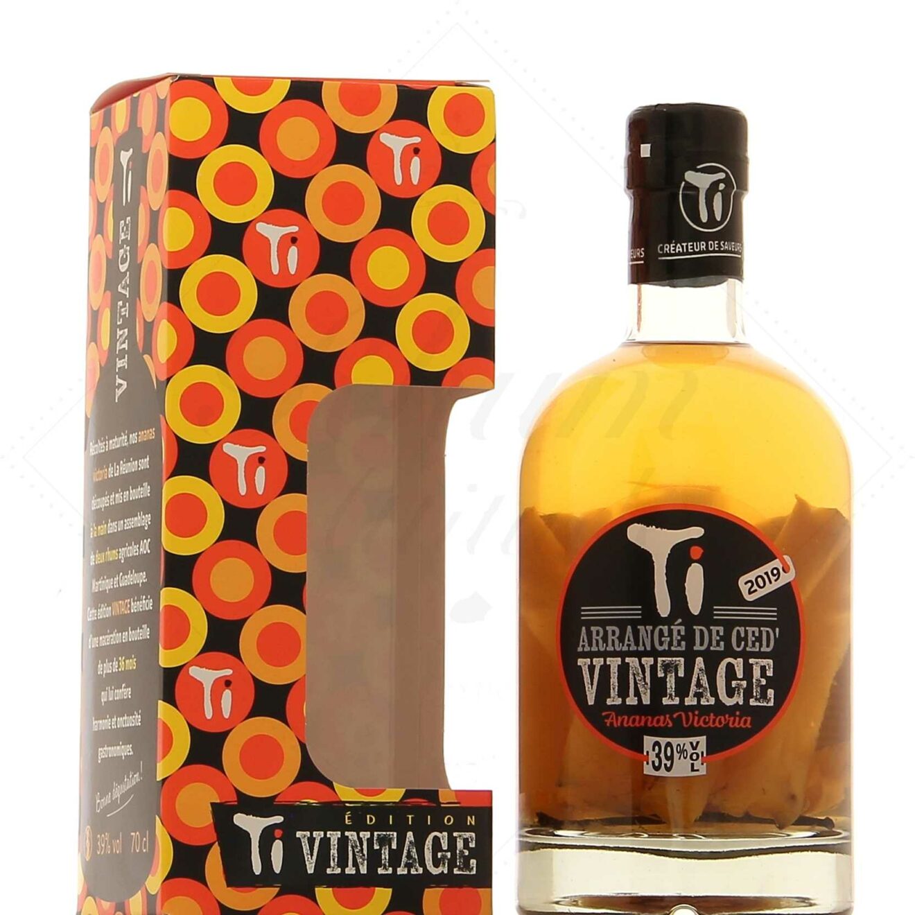 Ti Rhum Les Rhums de Ced Ti Arrangés Ananas Vintage 2019 39° - Rhum Attitude