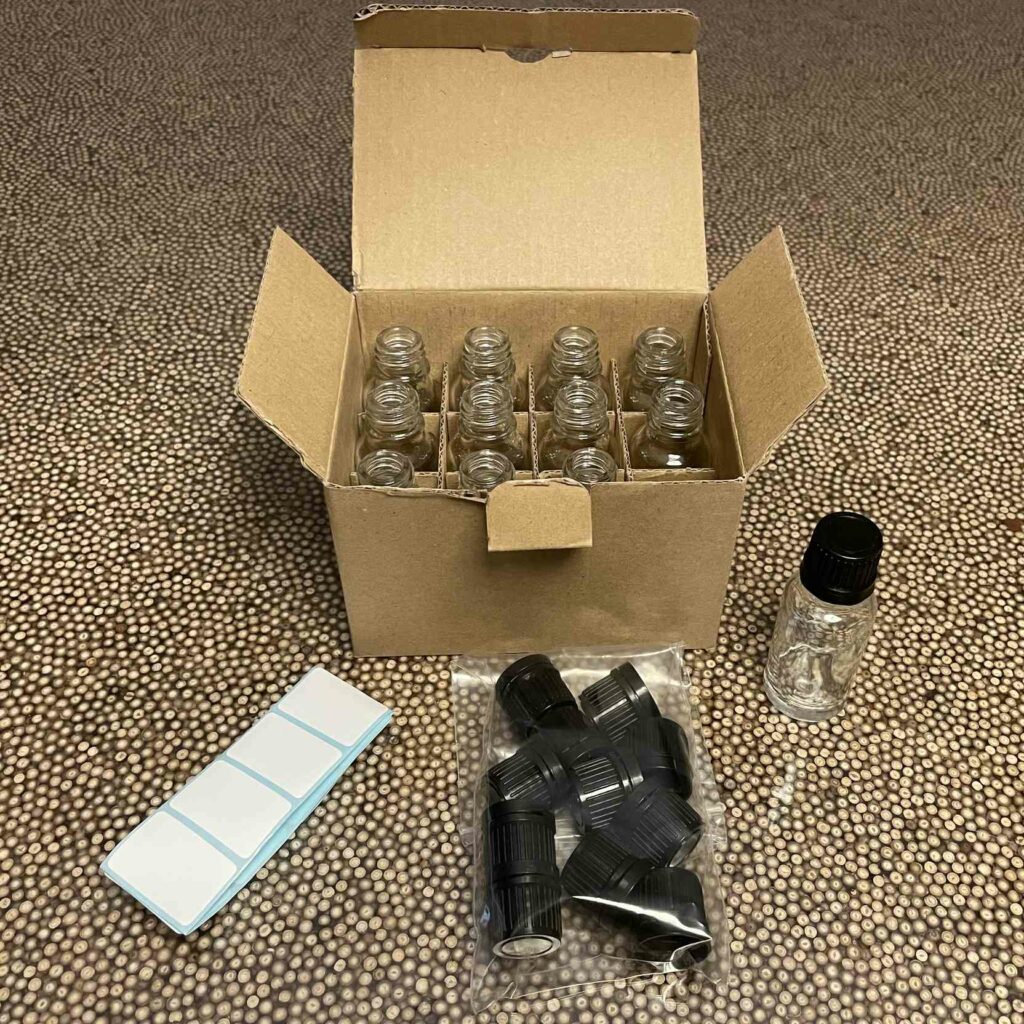 144 Flacons En Verre Transparent 1,5 Ml Avec Bouchons à Vis Noirs - Idéal Pour échantillons, Huiles Essentielles