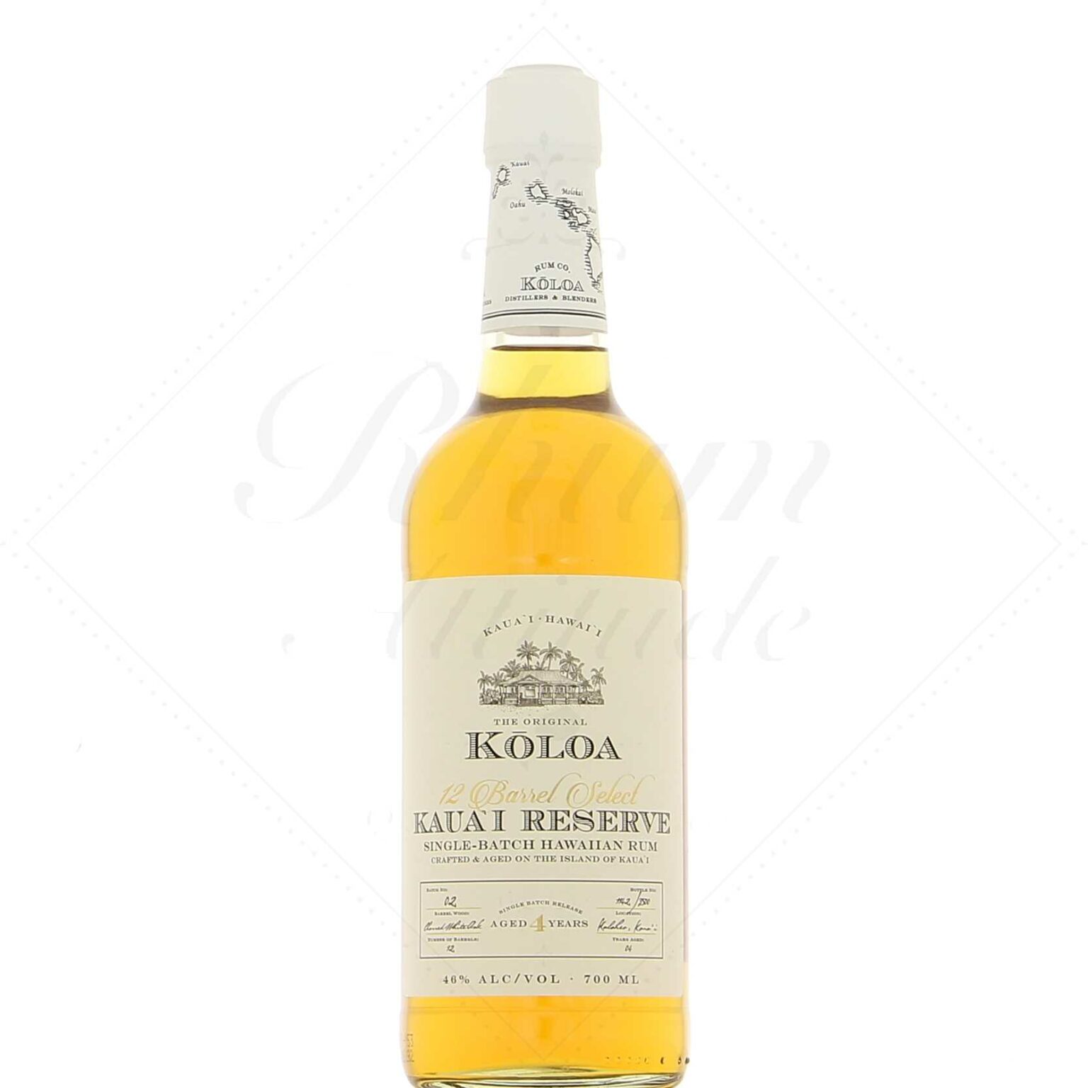 Koloa Hawaii Barrel Select 4 ans 46° Rhum Attitude