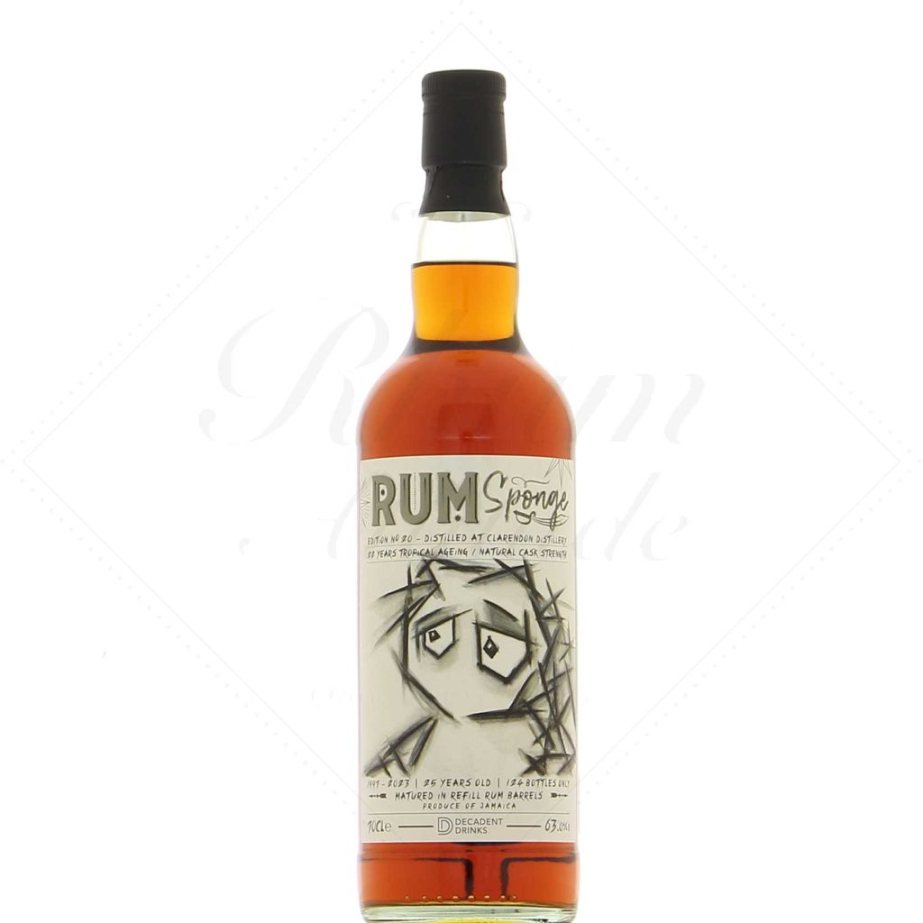 Clarendon 25 ans 1997 édition n°20 Rum Sponge D.D. 63° Rhum Attitude