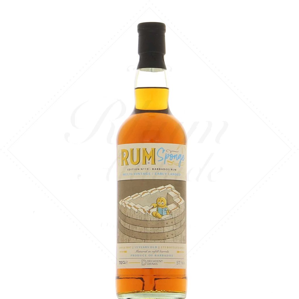 Barbados 15 years edition n°19 Rum Sponge DD 57.1° Rum Attitude