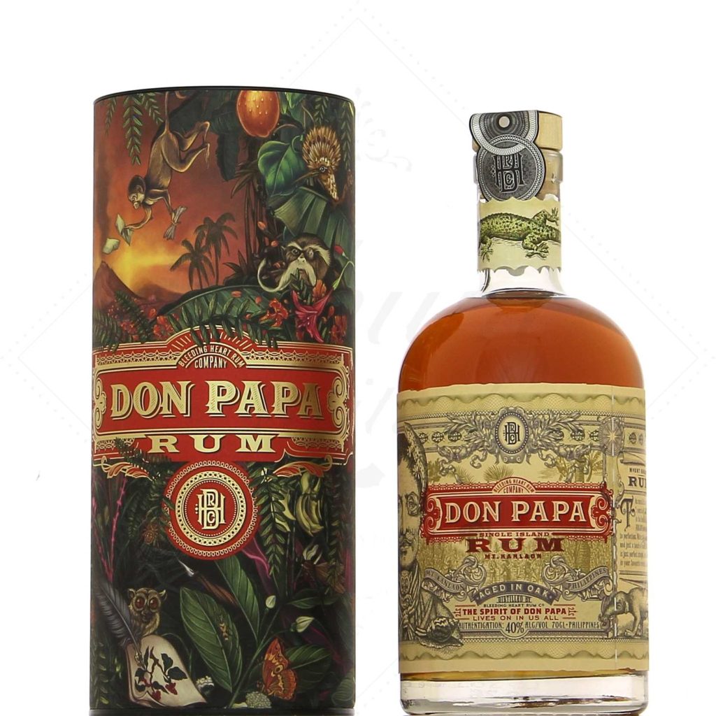 Coffret Shaker Don Papa 7 Ans - Kit Avec Rhum Et Shaker Pour Cocktails, Idée Cadeau Spiritueux