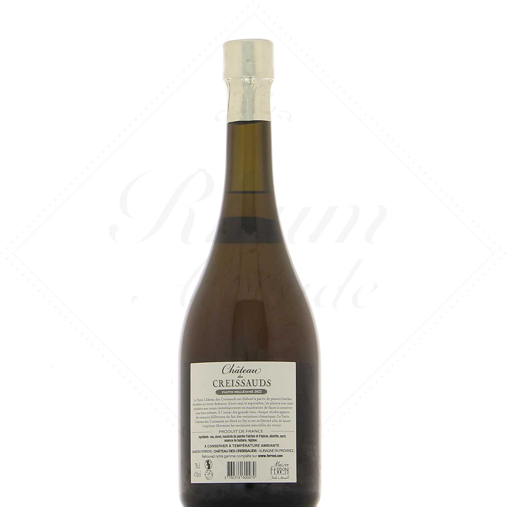 Pastis Château des Creissauds 2022 45° – Image 2