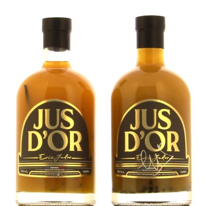 Jus d&#039;Or 26° 2 bottles including one signed by Éric Judor