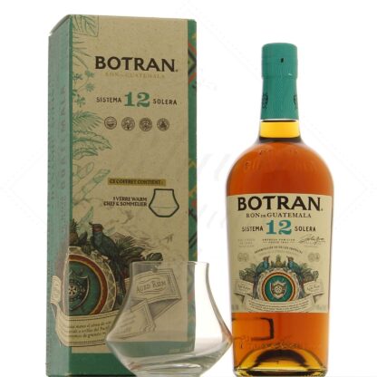 Botran 12 en coffret 1 verre warm 40°