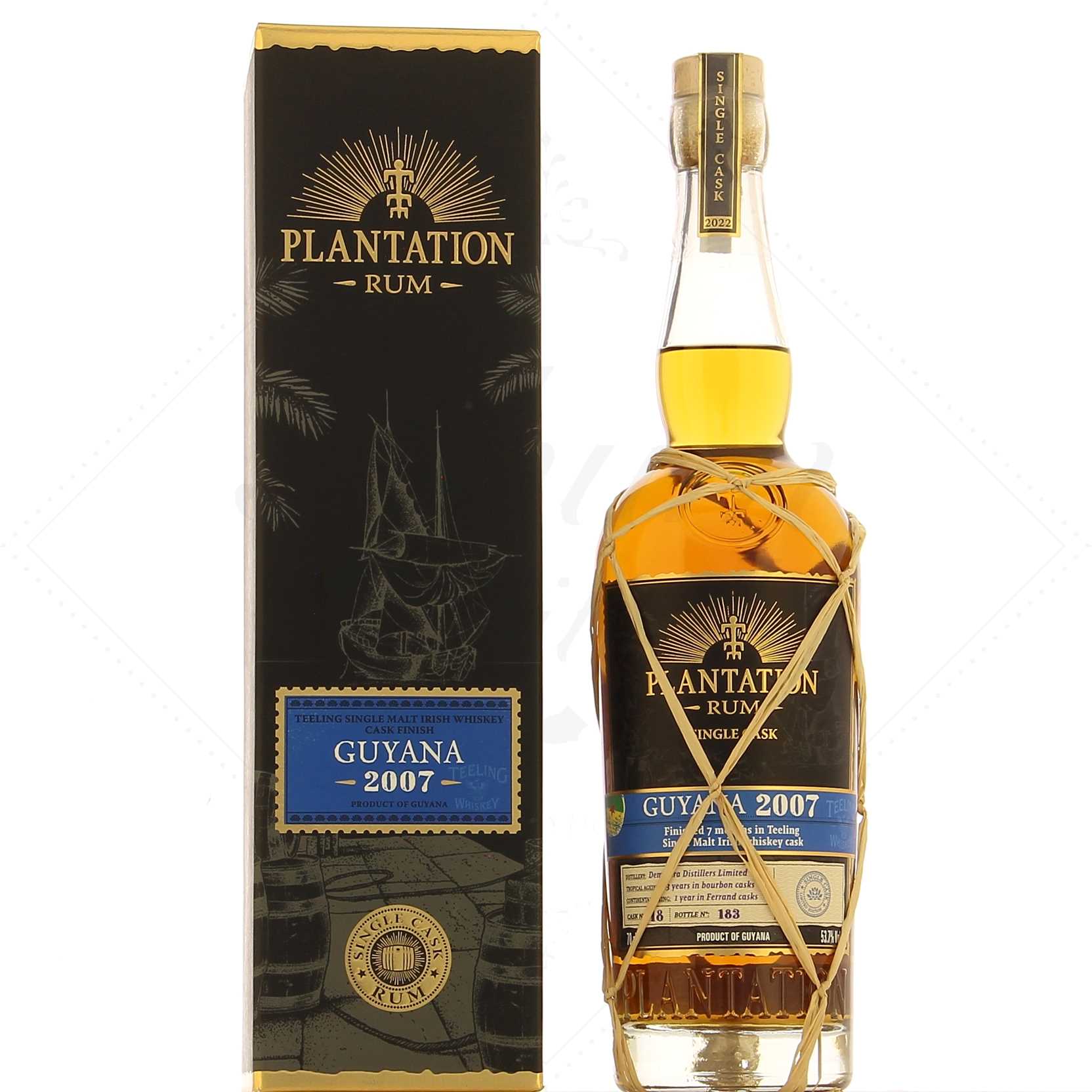 Plantation Guyana 2007 Single Cask Teeling Finish 53,7°