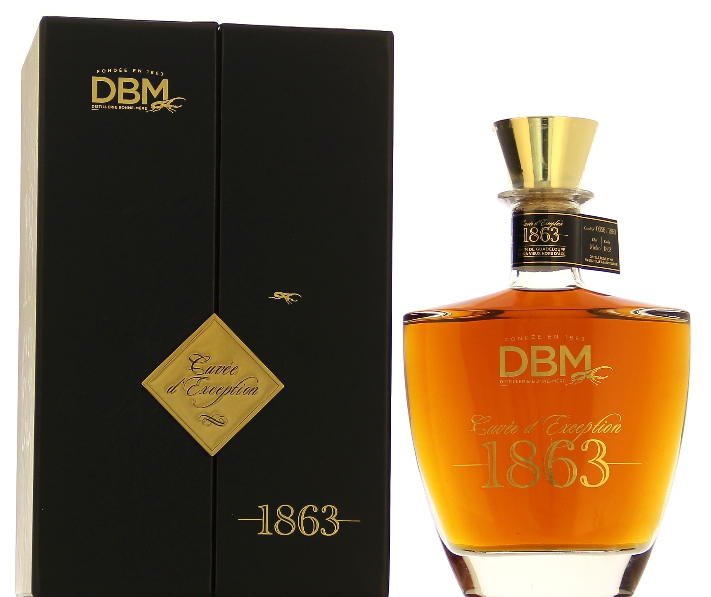 DBM Distillerie Bonne Mère Extra Vieux Carafe Cuvée 1863 43° – Image 3