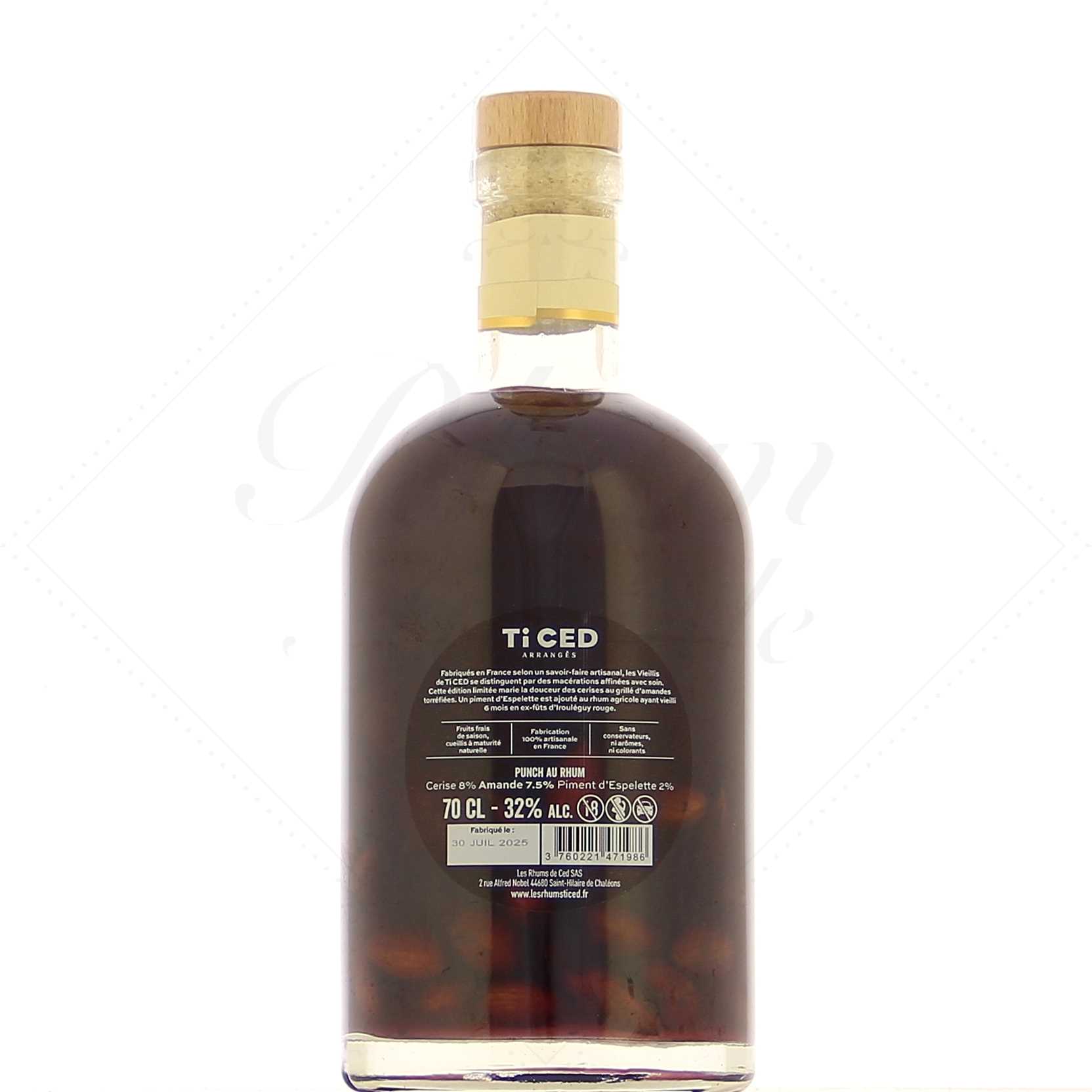 Les Rhums de Ced Cerise Amande Piment d'Espelette Édition limitée 32° – Image 2