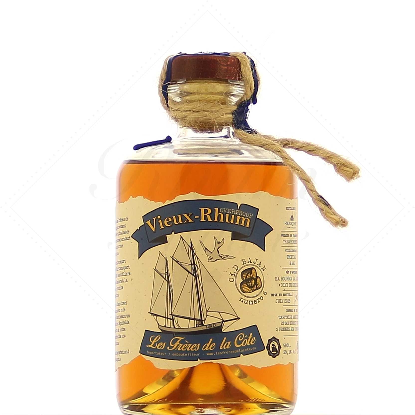 Les Frères de la Côte Rhum Old Bajan Foursquare 8 ans affinage Fine de Meursault 59,1°