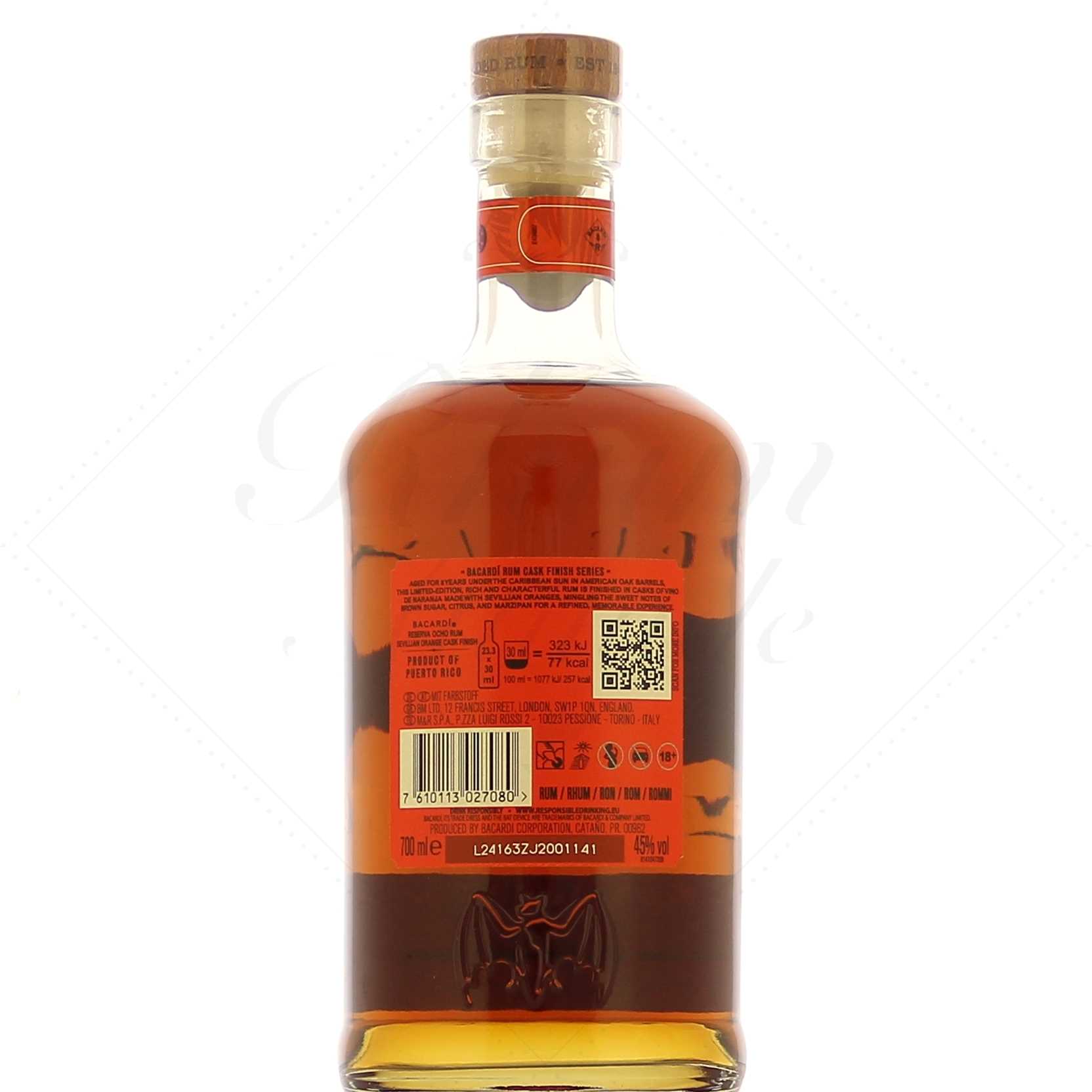 Bacardi 8 Years Reserva Ocho Sevillian Cask 45° – Image 2