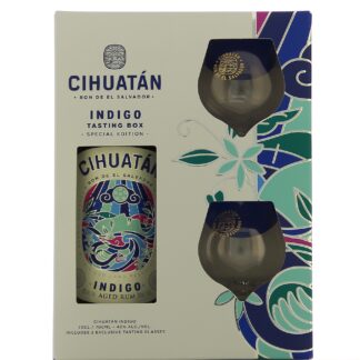Cihuatan Indigo 8 ans 40° en coffret 2 verres