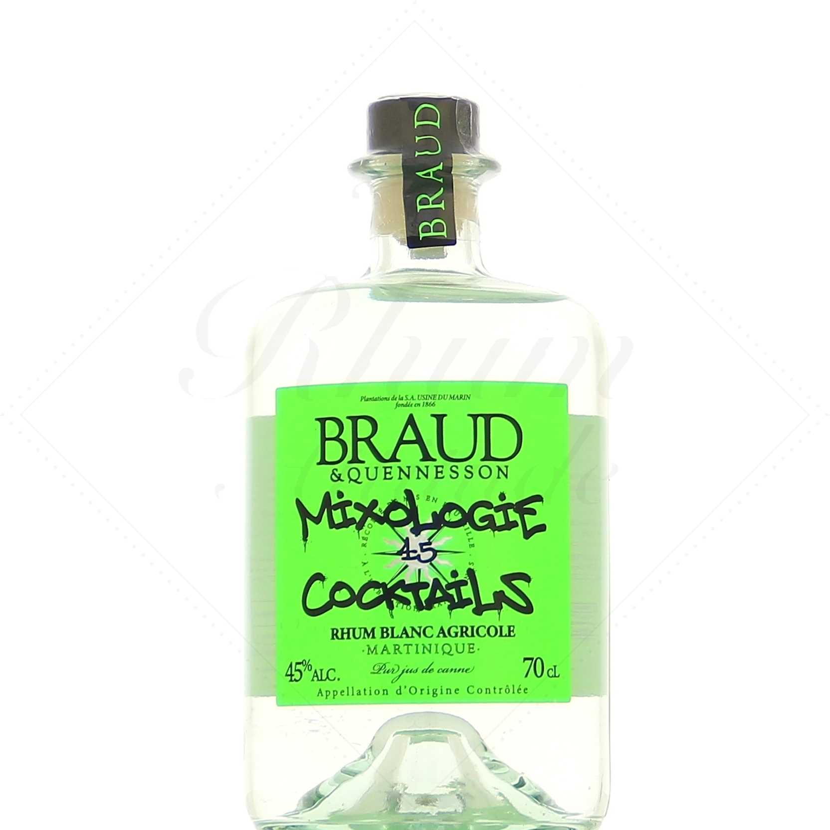 Braud & Quennesson rhum blanc Agricole 45°