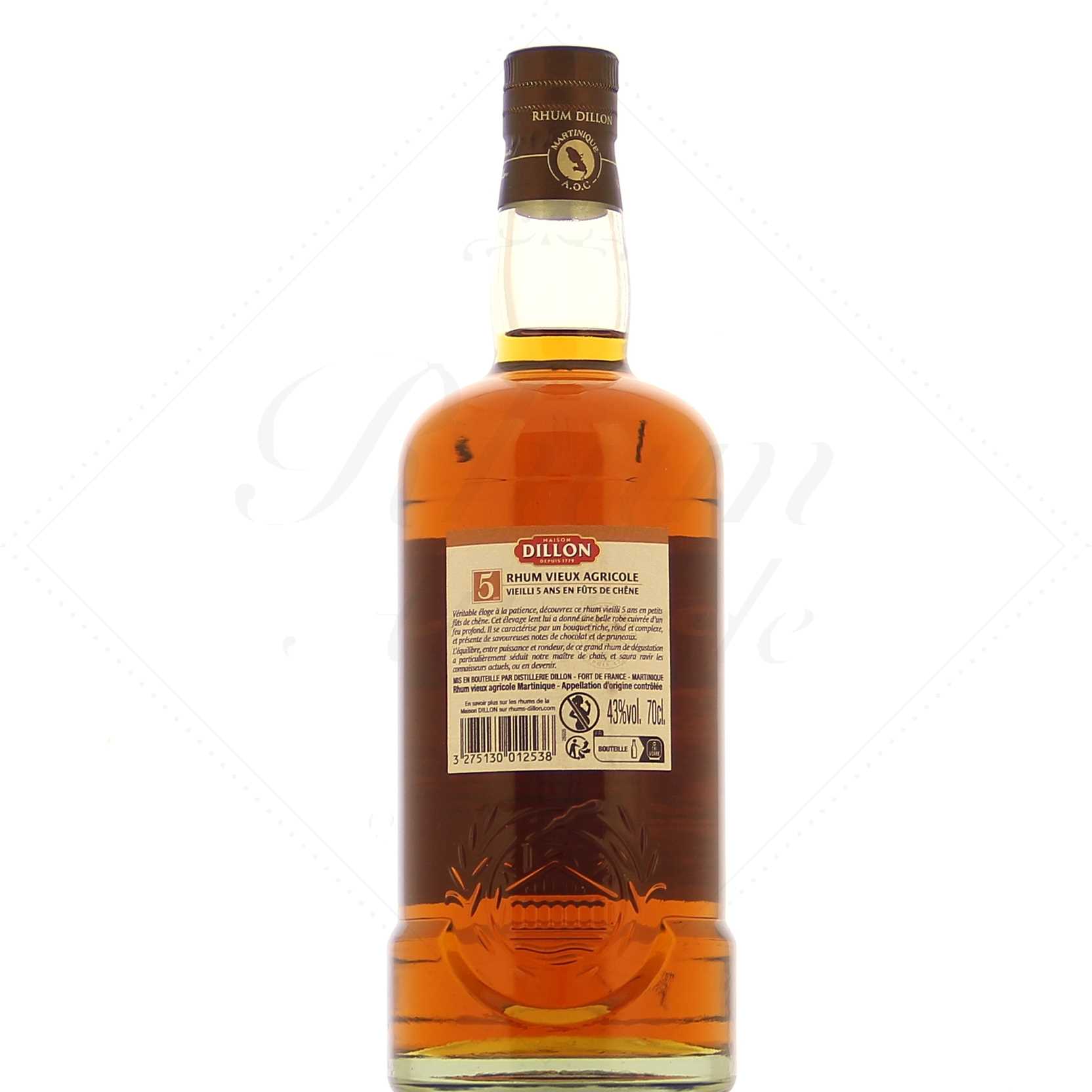 Dillon Rhum Vieux 5 ans 43° – Image 2