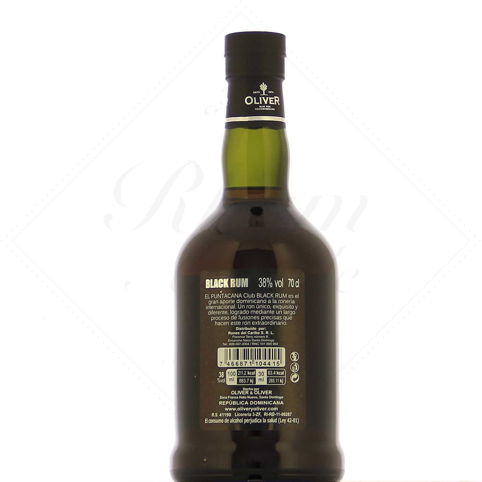 Puntacana Club Black Rum 38° – Image 3