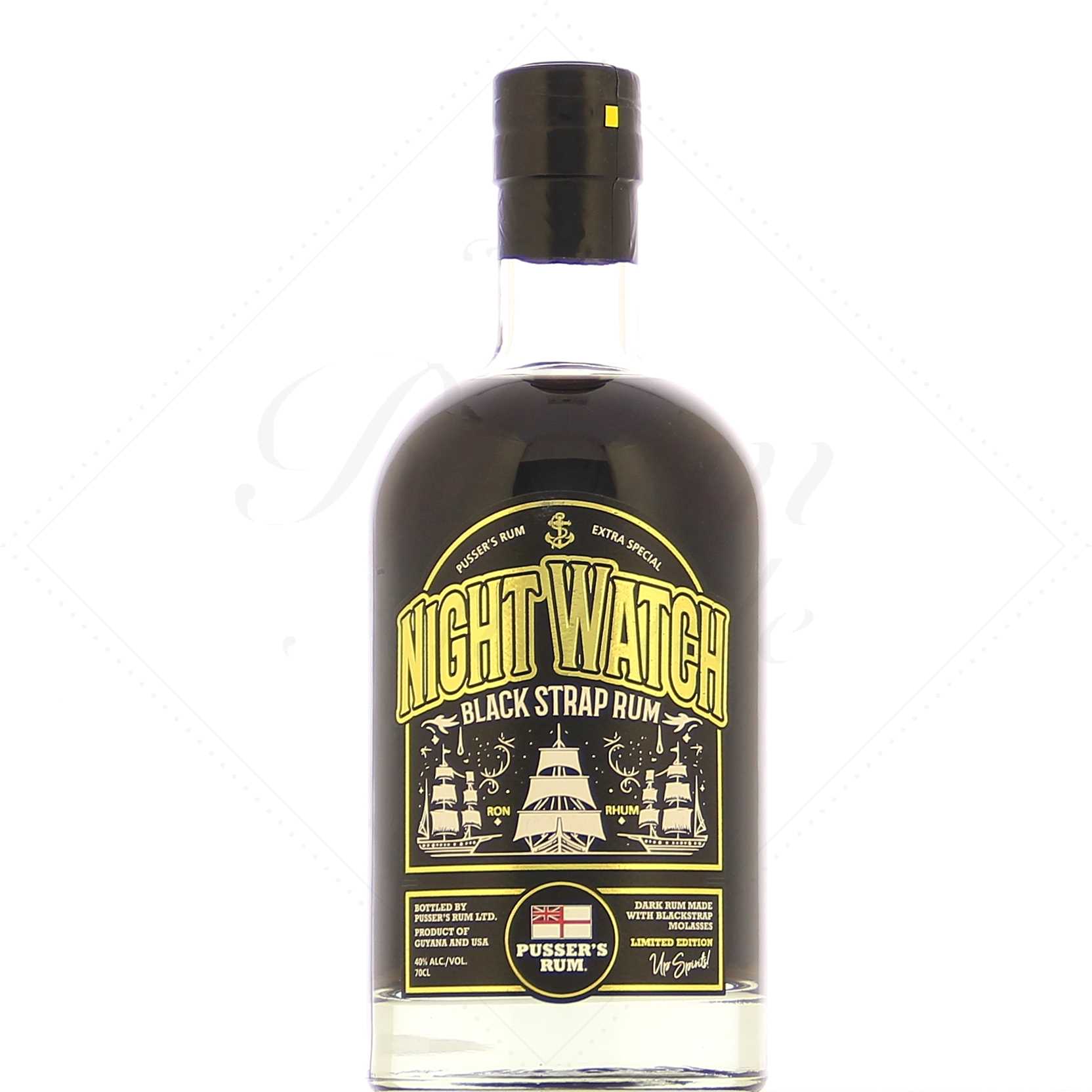 Pussers Night Watch Black Strap Rum 40°