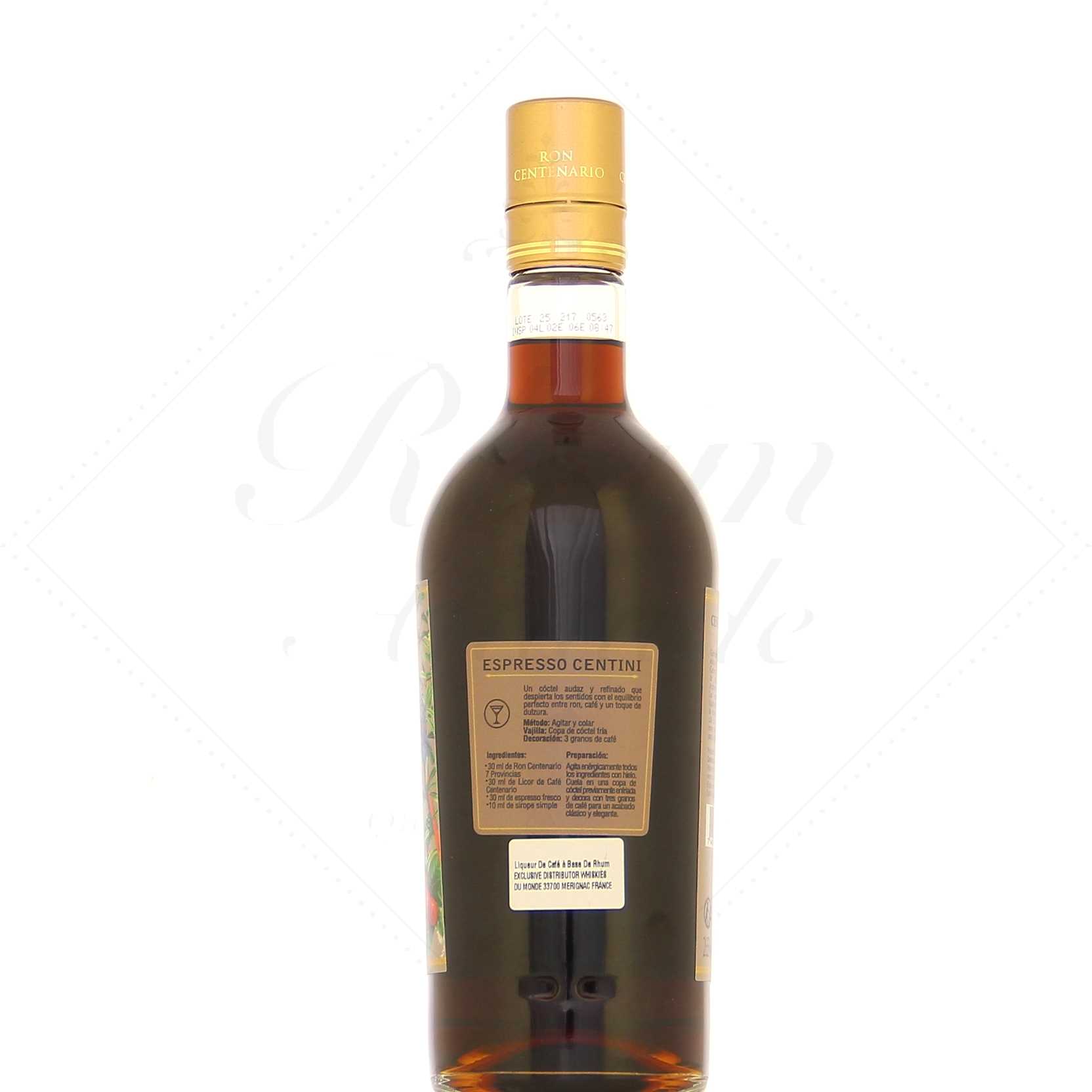 Centenario Licor de Ron Café 26,5° – Image 2