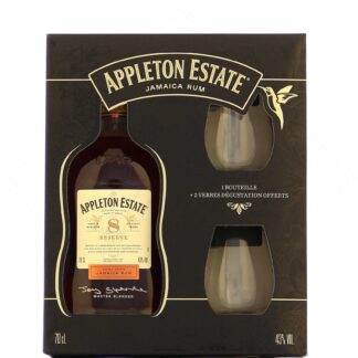 Appleton 8 Year Old Reserve 43° with 2 glasses
