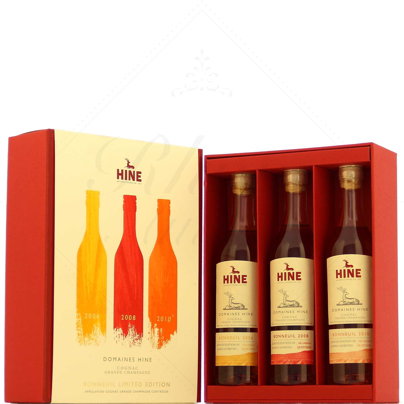Cognac Hine Coffret Bonneuil 3x20cl 42,5°
