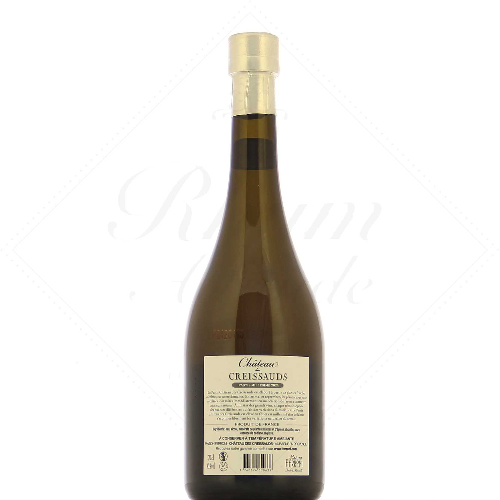Pastis Château Des Creissauds 2024 45° – Image 2