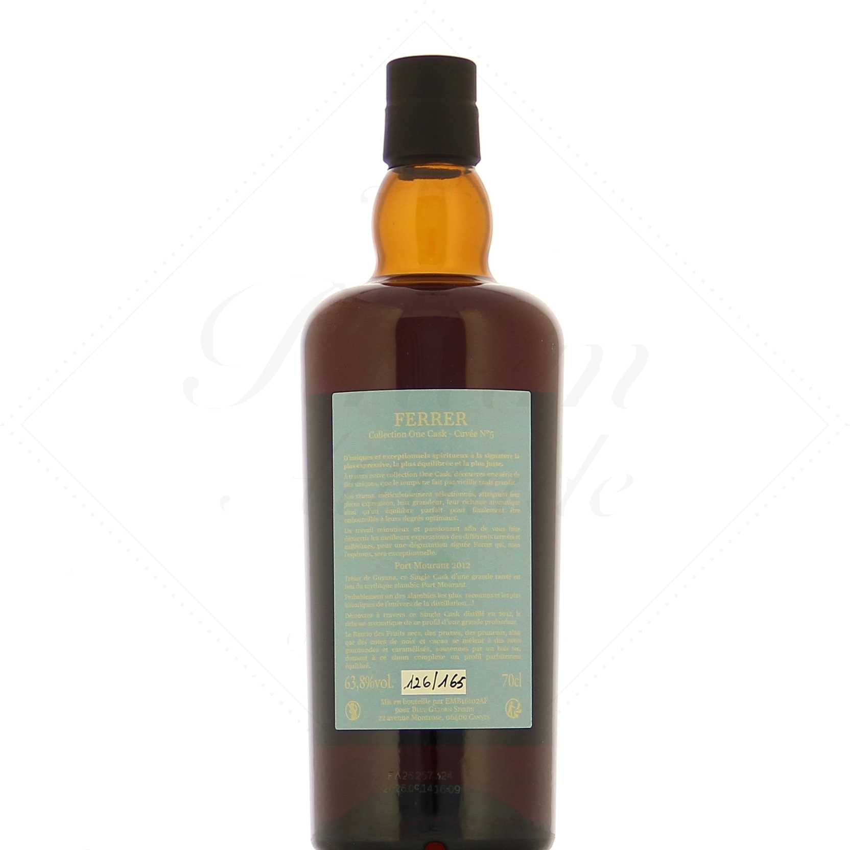 Ferrer Rhum Guyana 14 ans 63,8° – Image 2