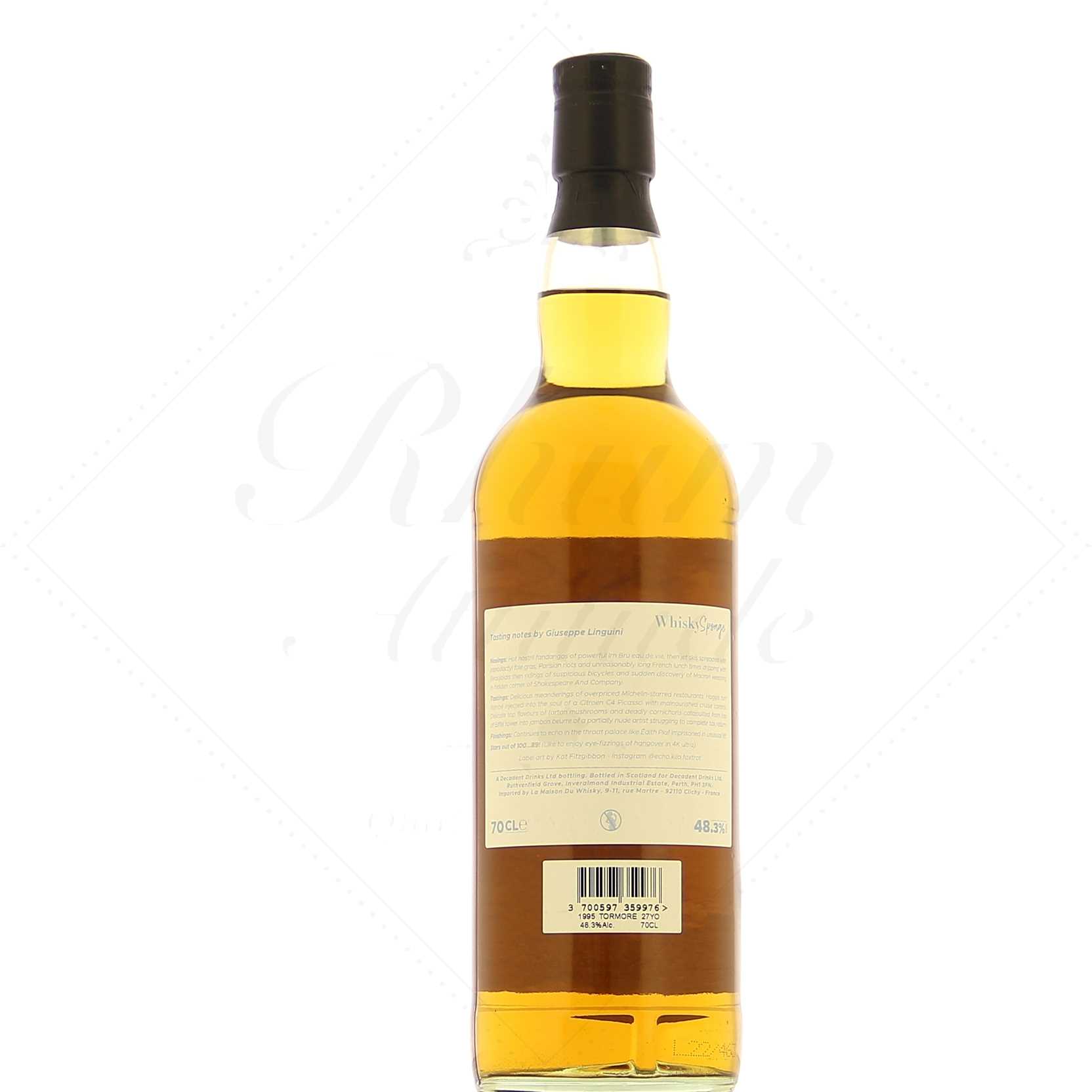 Whisky Sponge Tormore 27 ans 1995 48,3° – Image 2