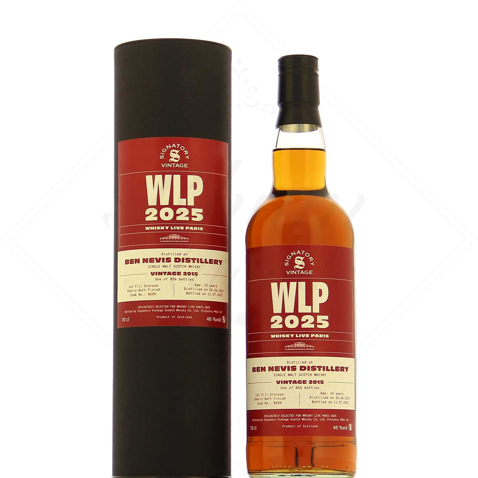 Signatory Vintage Ben Nevis 2015 Whisky Live Paris 2025 46°