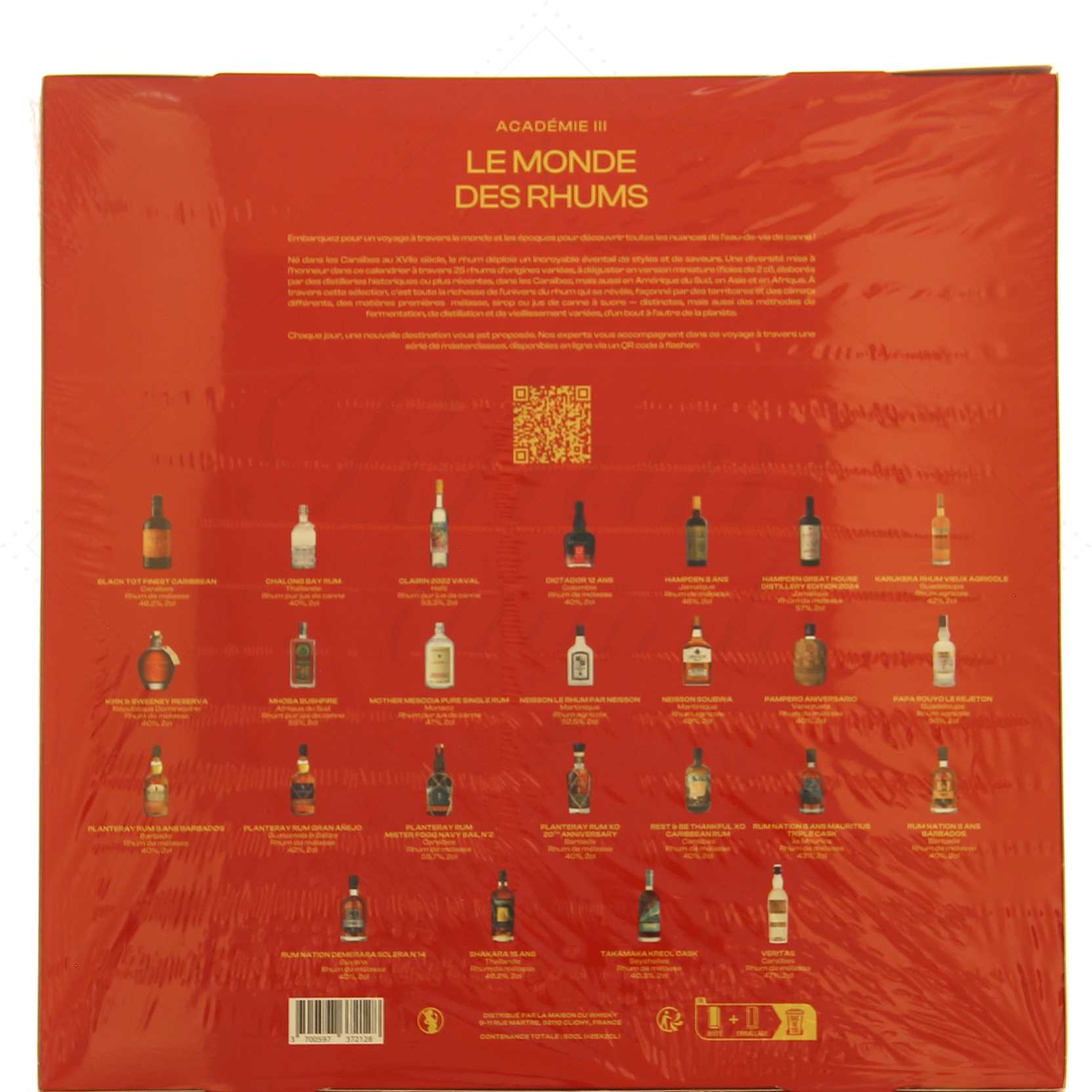 Calendrier de l'avent Le monde des rhums édition 2026 25 x 2cl 45,5° – Image 2