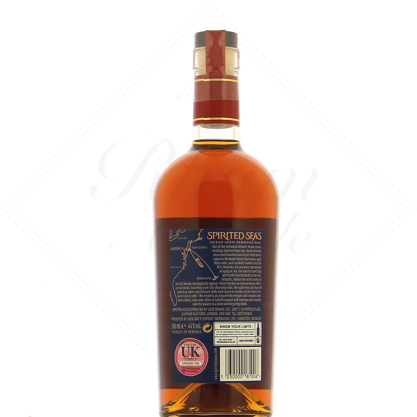 Gosling's Spirited Seas Ocean Aged rum 44° – Image 2