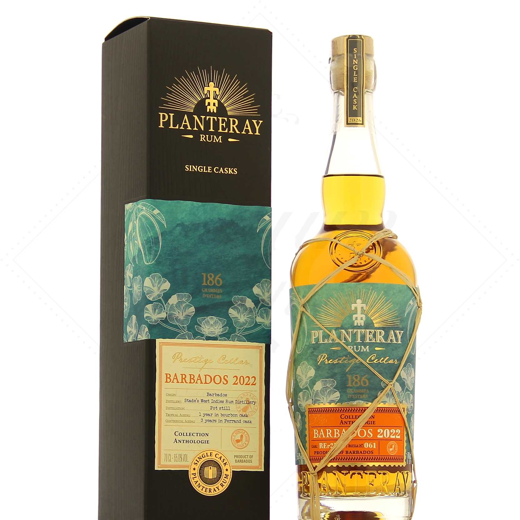 Planteray Rum Barbados 2022 186g of esters The Anthologists 65°