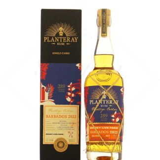 Planteray Rum Barbados 2022 289g d'esters Les Anthologistes 64°